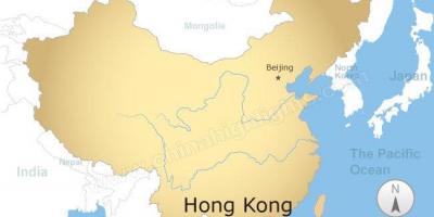 Карта на Китай и Хонг конг