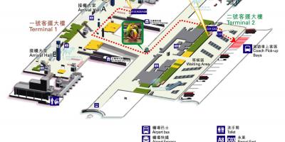 Карта на летище Хонг конг
