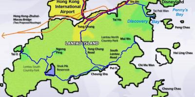 Остров лантау Хонг конг карта