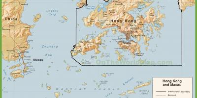 Политическата карта на Хонг конг