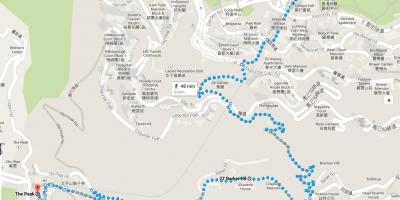 Хонг конг пешеходни пътеки Конг картата