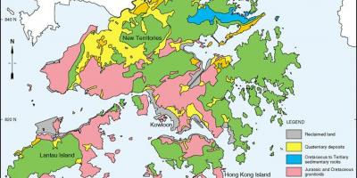 Геоложка карта на Хонг конг