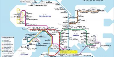 Схема на метрото в Хонконг
