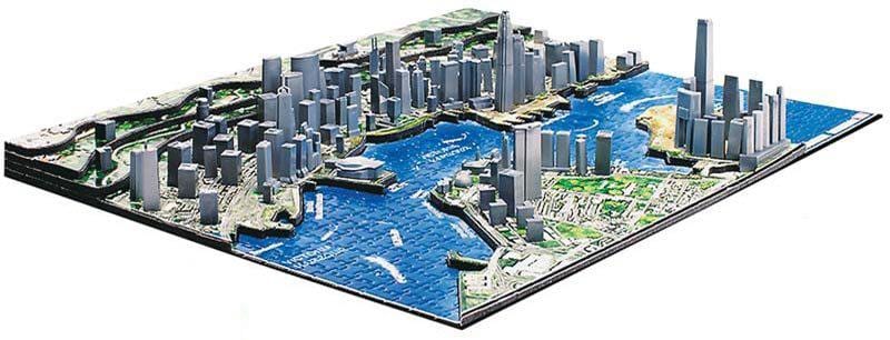 3D карта Хонг конг