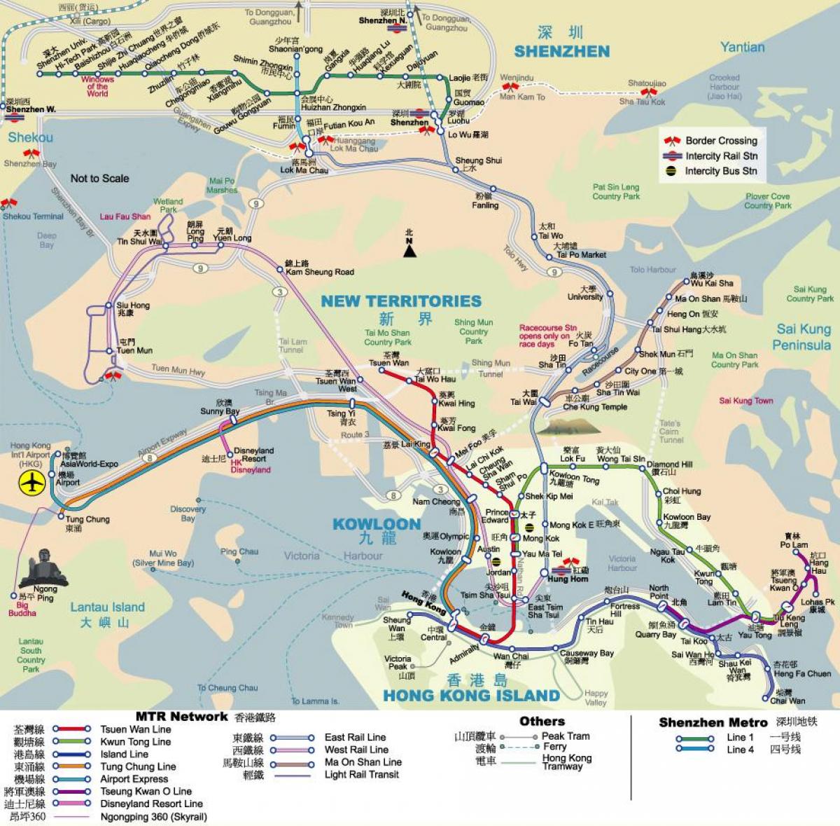 Карти на метрото, Хонг конг