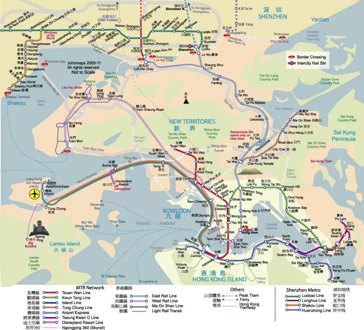 карта на Хонг конг транзит