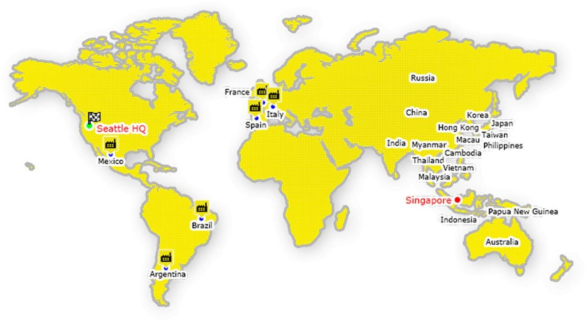 Хонг конг върху картата на света