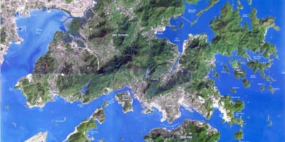 Сателитна карта на Хонг конг