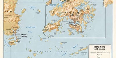 Карта на Хонг конг и Макао